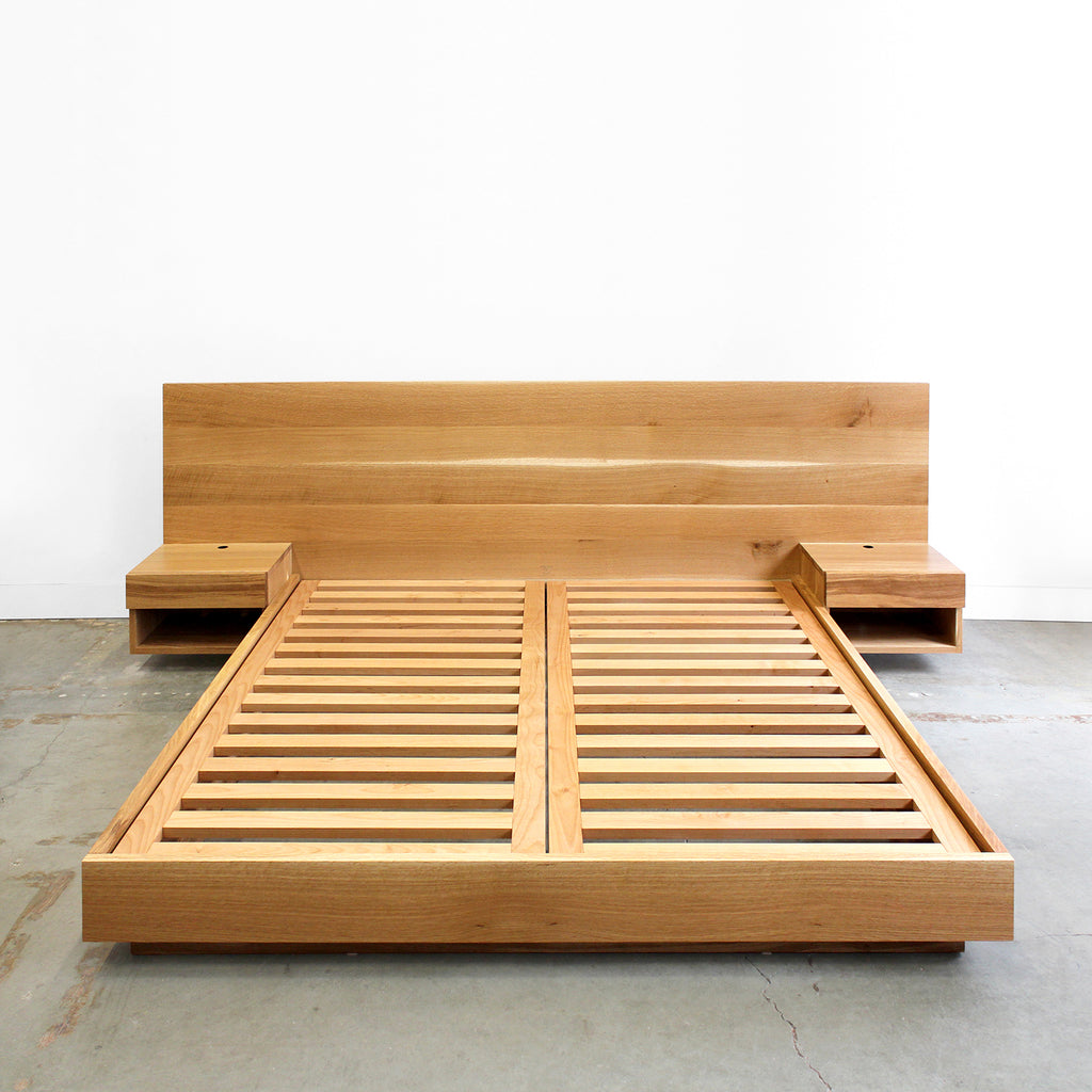 Hanko Plinth Bed with Side Tables